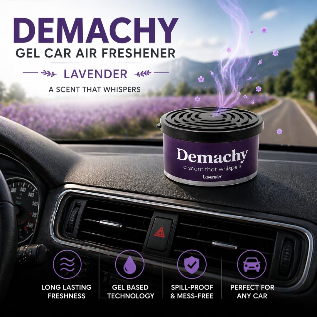 Lavender gel perfume in car